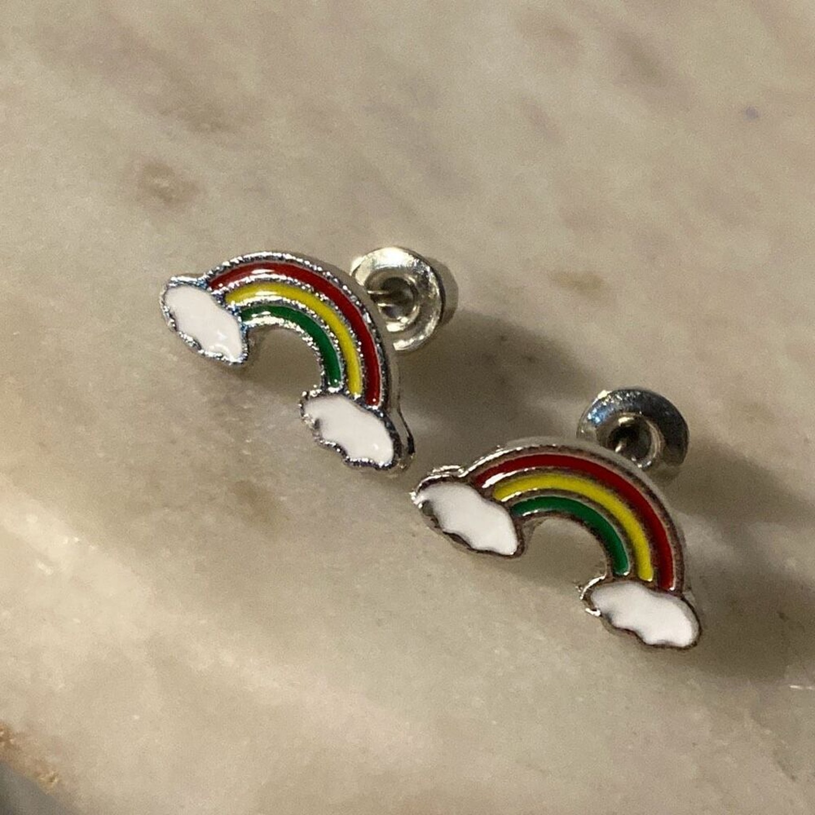 Stud Earrings Rainbow 8$